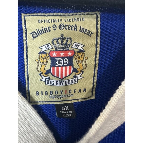 Vintage Phi Beta Sigma Brotherhood Fraternity Button Up Sweater Size 5XL - Picture 3 of 11